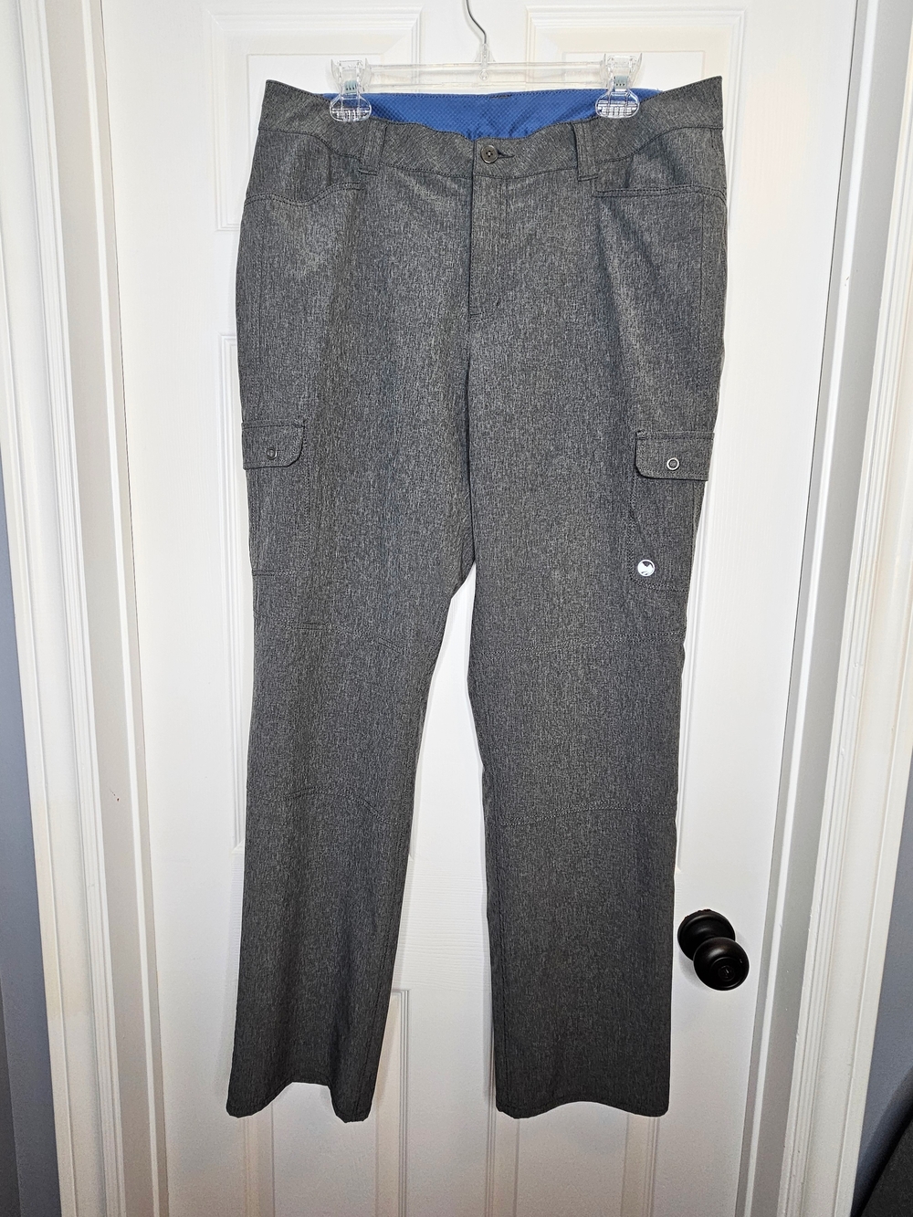 NWOT Tall Women's Windriver Gray Cargo Pants Straight Leg Plus Size 14